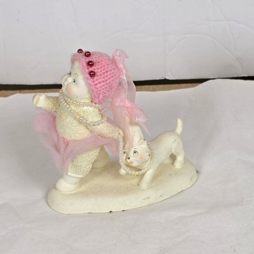 Department 56 Snowbabies The Glam Squad 4058500 Pink Tutu Cat Figurine‎ 2017